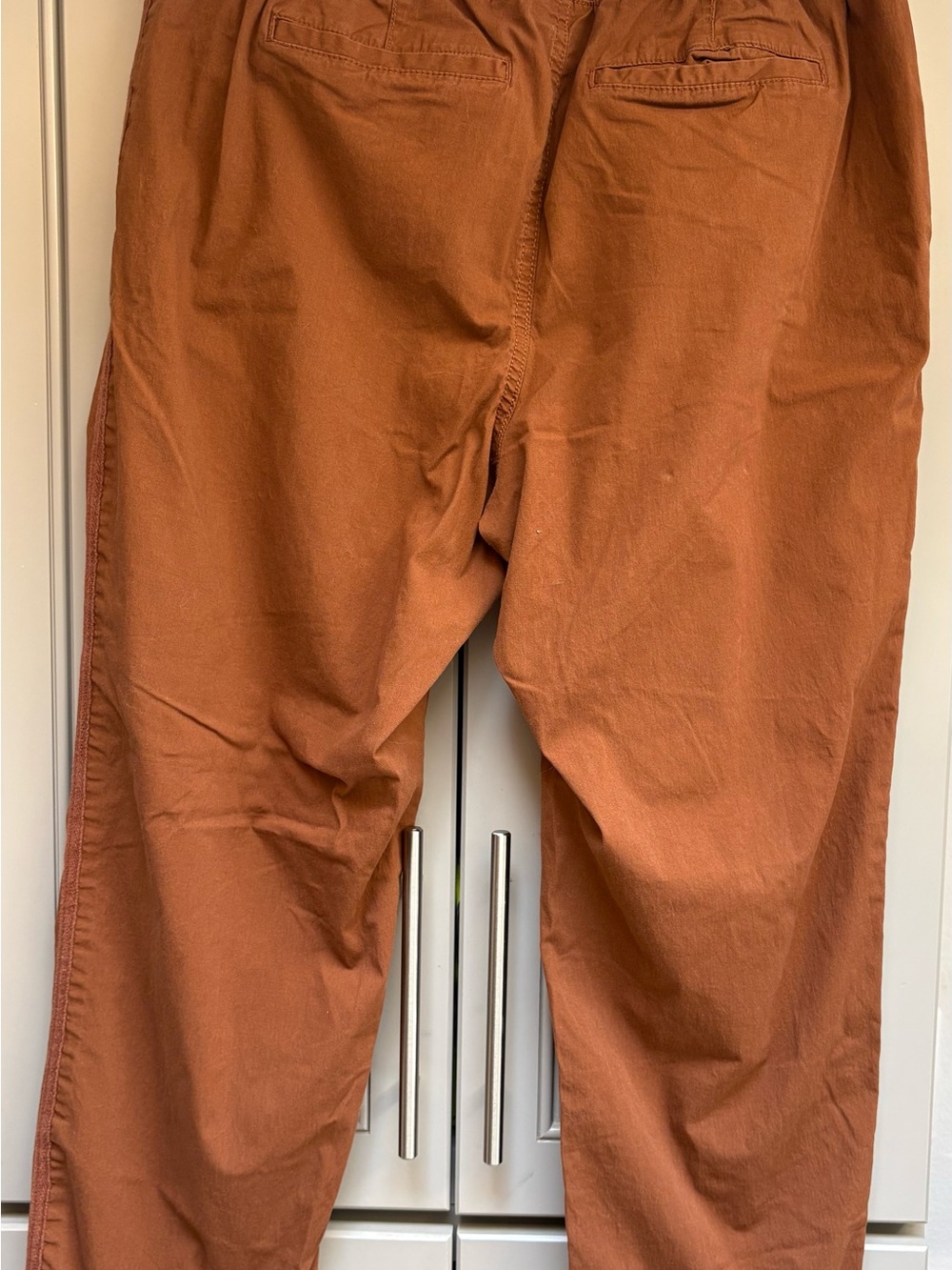 Style & Co. Rust Straight-Leg Embroidered Drawstring Pants - Picture 2 of 4